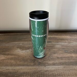 Starbucks Green Holiday Mistletoe  16 oz Travel Tumbler-New